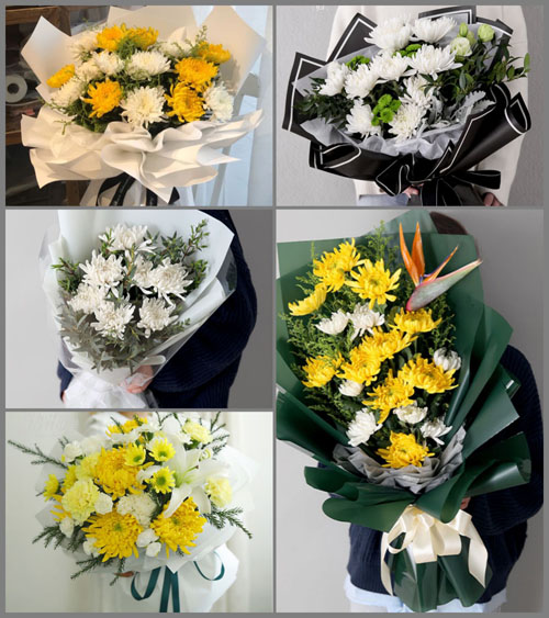 安徽黄山市徽州区洽舍乡白事花束代送